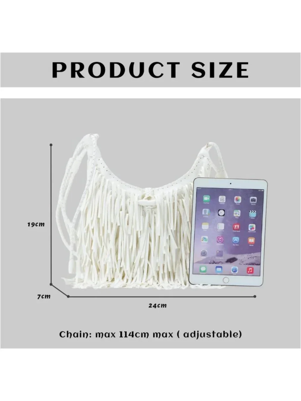 Vintage Fringe Hobo Bag for Women | Vegan Faux Suede Leather Crossbody Purse